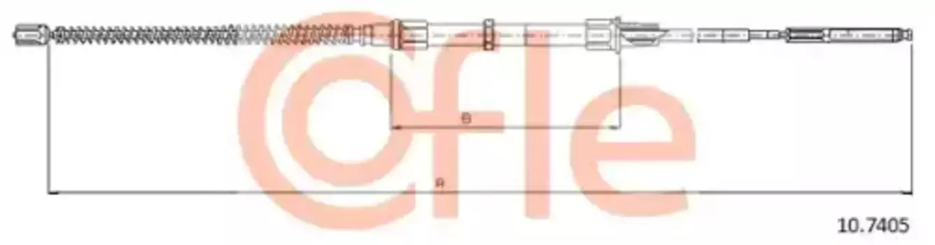 Трос ручного тормоза COFLE 92.10.7405