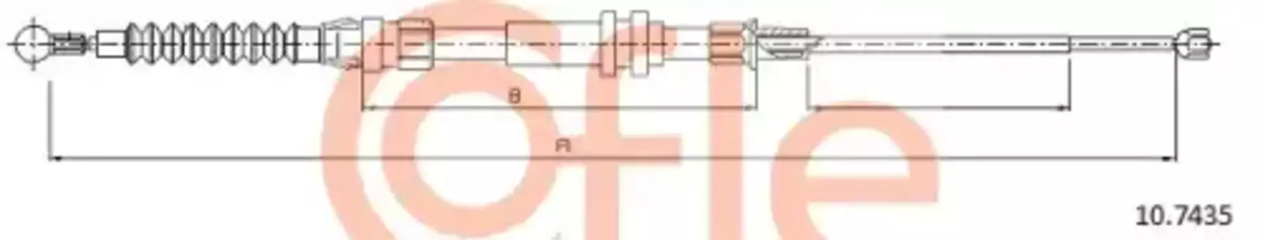 Трос ручного тормоза COFLE 92.10.7435