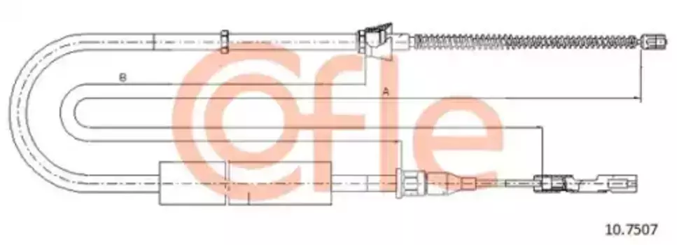 Трос ручного тормоза COFLE 92.10.7507