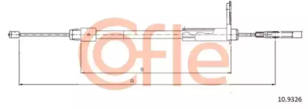 Трос ручного тормоза COFLE 92.10.9326