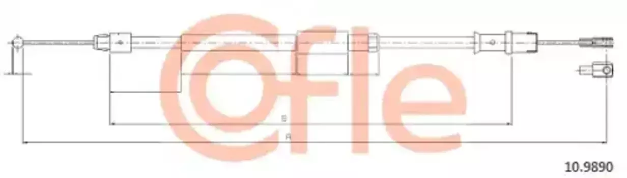 Трос ручного тормоза COFLE 92.10.9890