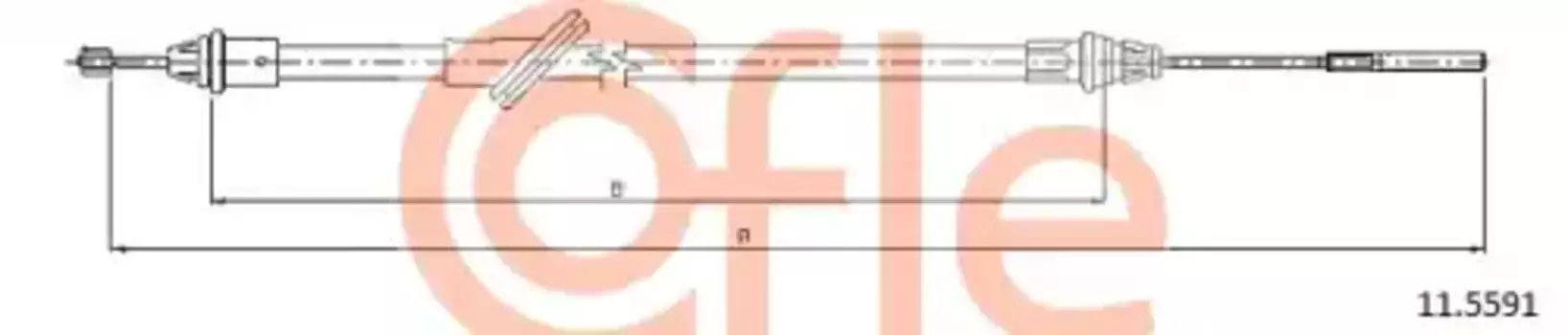 Трос ручного тормоза COFLE 92.11.5591