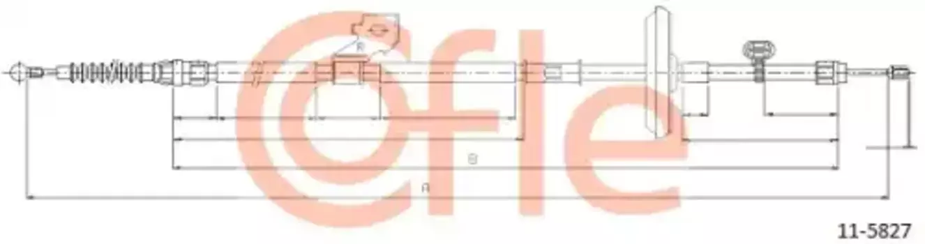 Трос ручного тормоза COFLE 92.11.5827