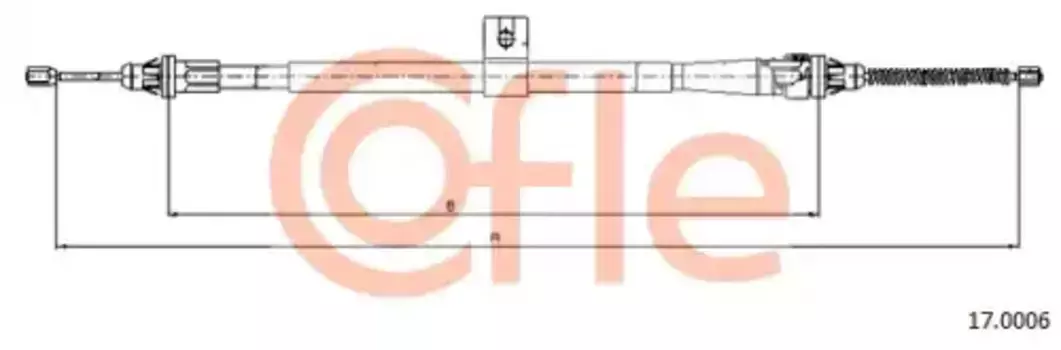 Трос ручного тормоза COFLE 92.17.0006