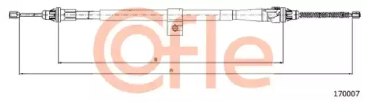 Трос ручного тормоза COFLE 92.17.0007