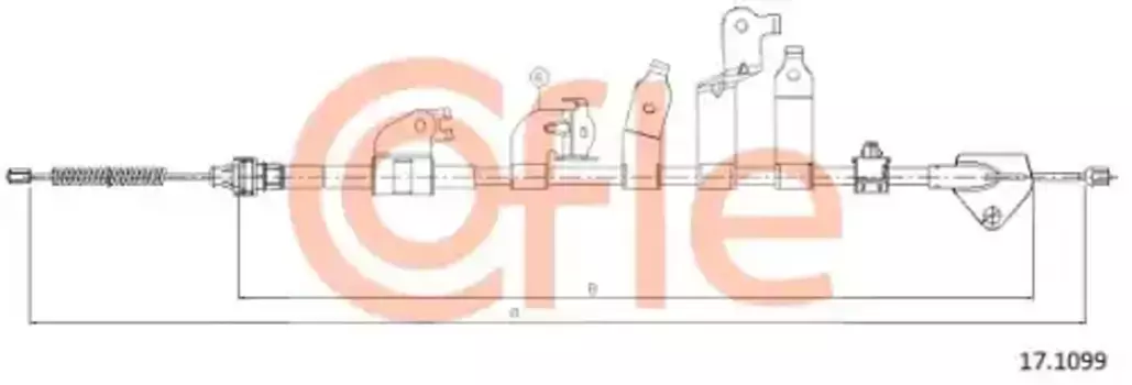 Трос ручного тормоза COFLE 92.17.1099