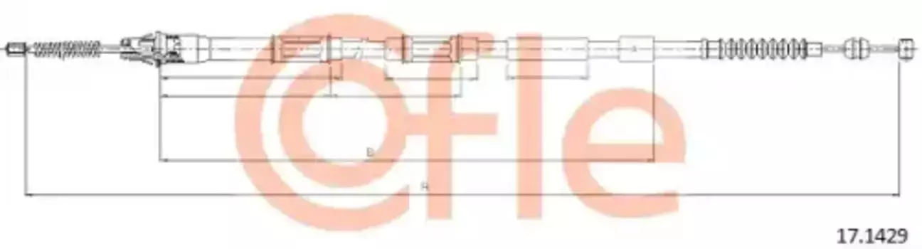 Трос ручного тормоза COFLE 92.17.1429
