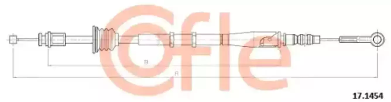 Трос ручного тормоза COFLE 92.17.1454