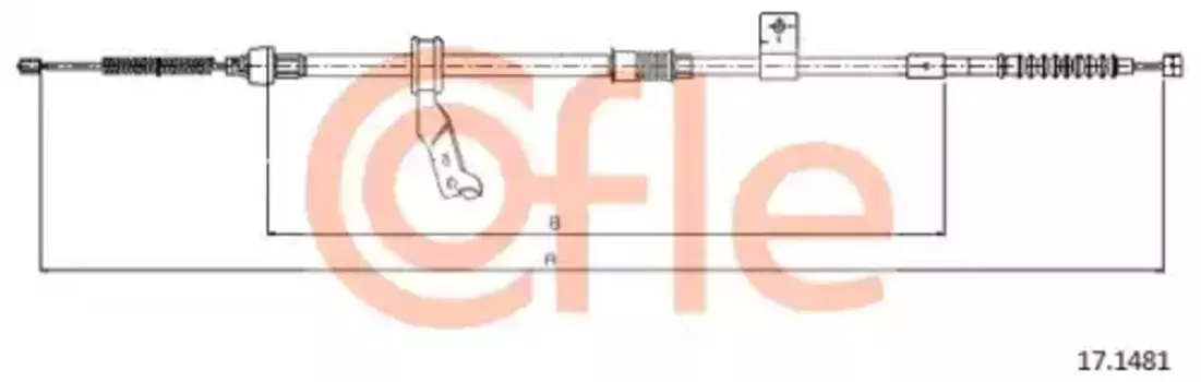Трос ручного тормоза COFLE 92.17.1481