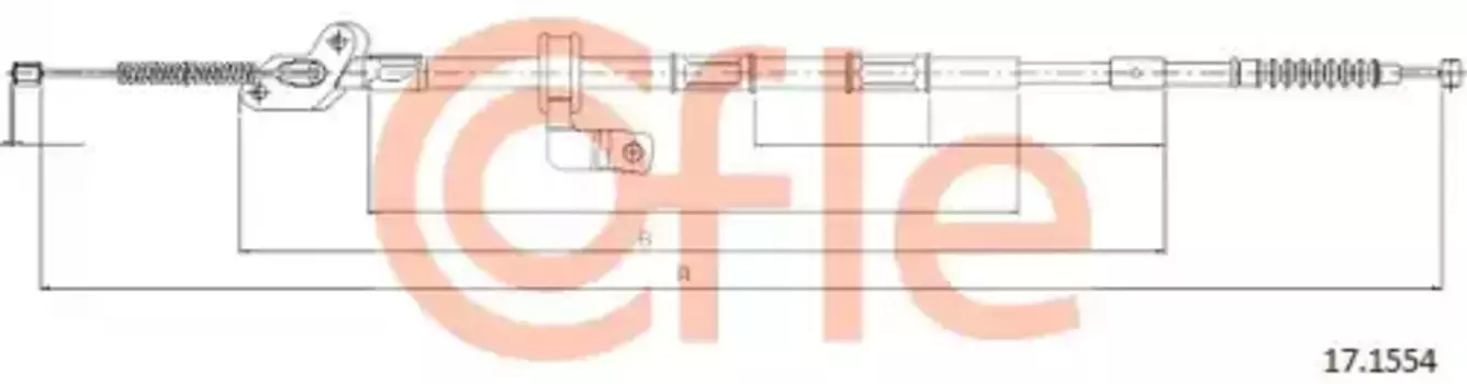 Трос ручного тормоза COFLE 92.17.1554