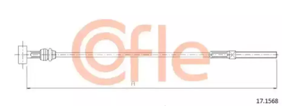 Трос ручного тормоза COFLE 92.17.1568