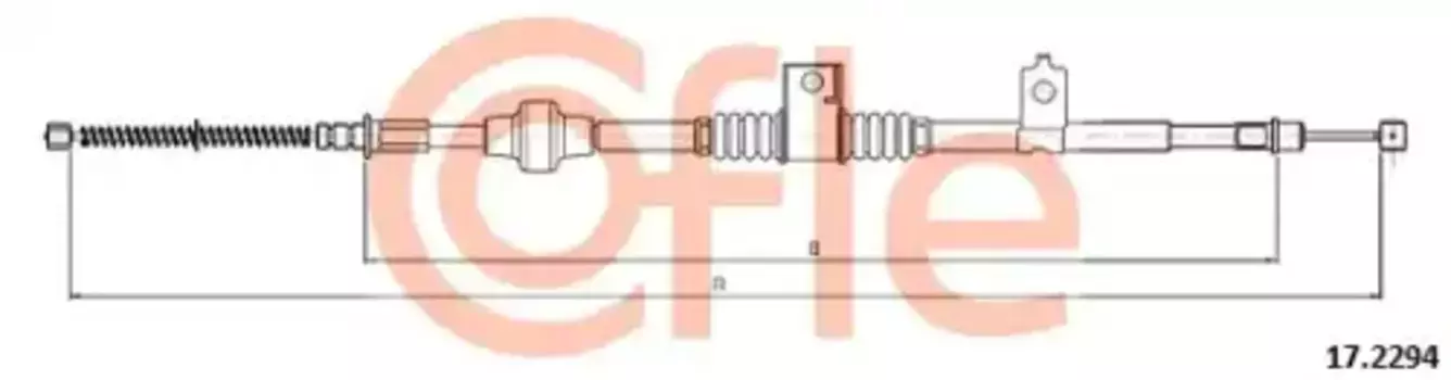 Трос ручного тормоза COFLE 92.17.2294