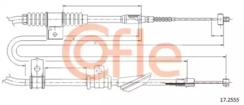 Трос ручного тормоза COFLE 92.17.2555