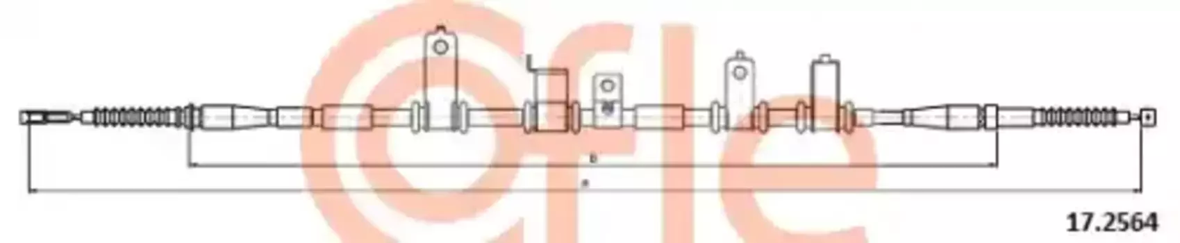 Трос ручного тормоза COFLE 92.17.2564