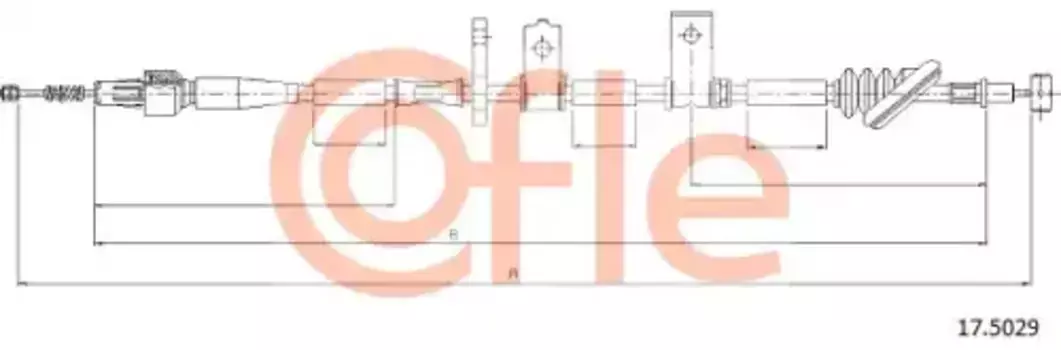 Трос ручного тормоза COFLE 92.17.5029