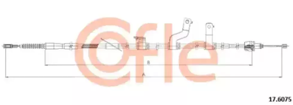 Трос ручного тормоза COFLE 92.17.6075