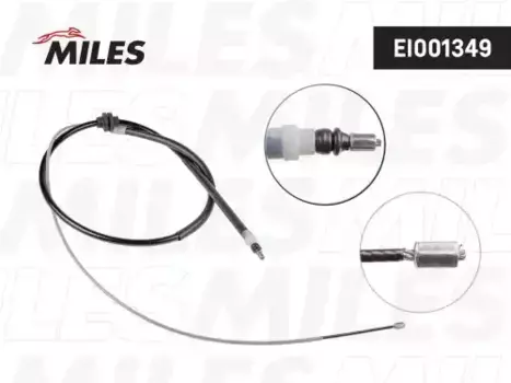 Трос ручного тормоза MILES EI001349