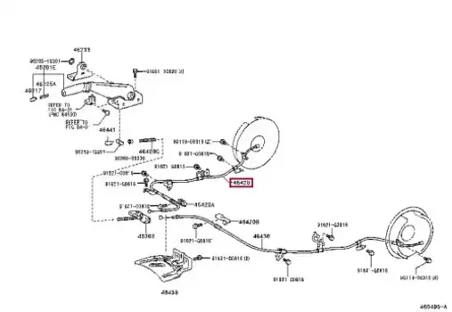 Трос ручного тормоза TOYOTA / LEXUS 4642060070