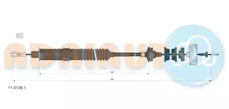 Трос сцепления ADRIAUTO 11.0138.1