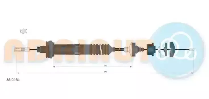 Трос сцепления ADRIAUTO 35.0164