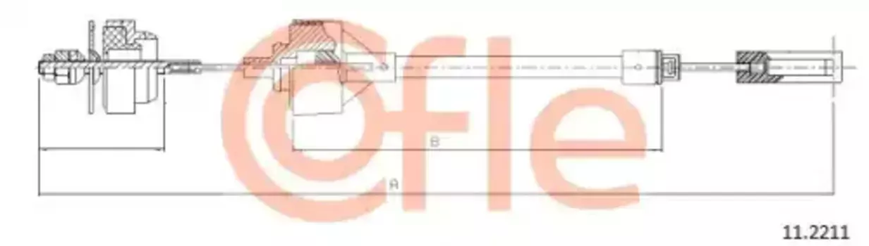 Трос сцепления COFLE 11.2211