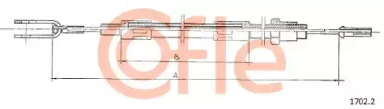 Трос сцепления COFLE 1702.2