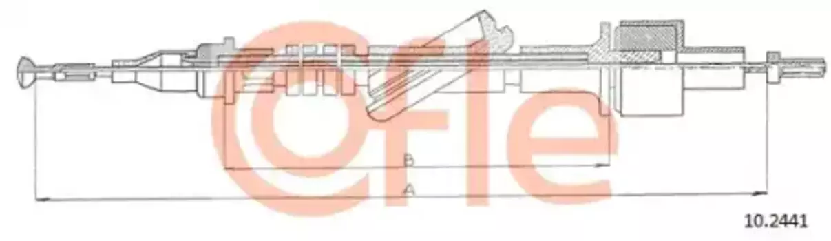 Трос сцепления COFLE 92.10.2441