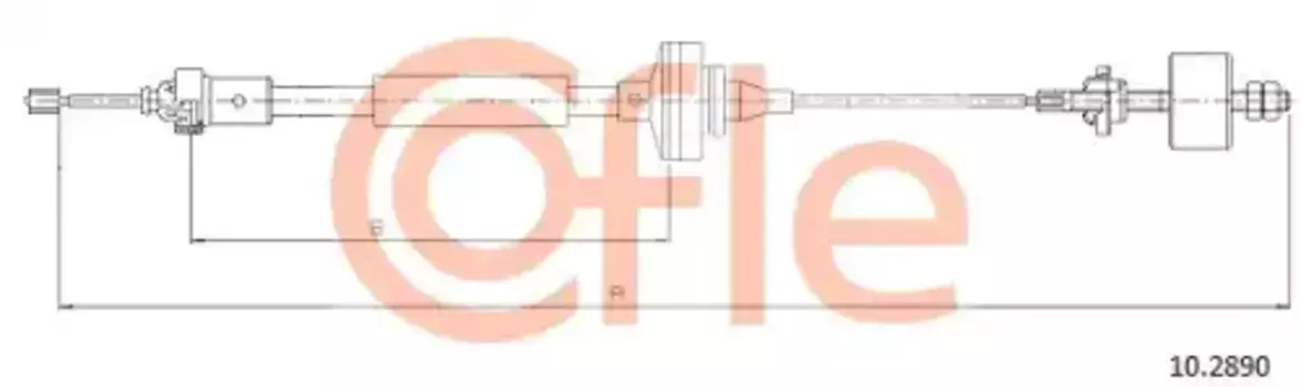 Трос сцепления COFLE 92.10.2890