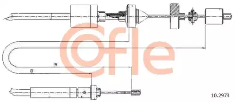 Трос сцепления COFLE 92.10.2973