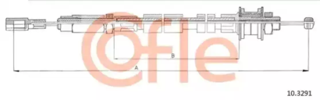 Трос сцепления COFLE 92.10.3291