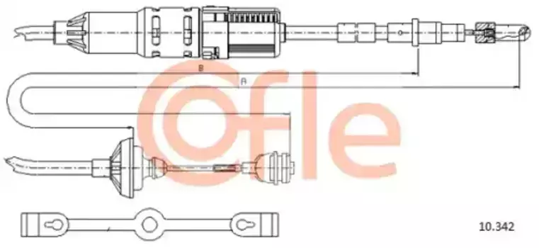 Трос сцепления COFLE 92.10.342