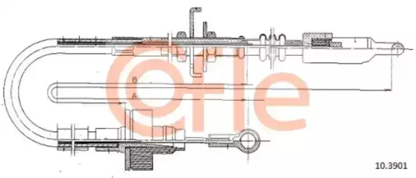 Трос сцепления COFLE 92.10.3901