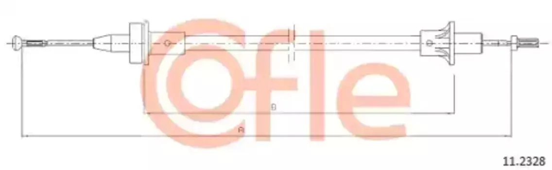 Трос сцепления COFLE 92.11.2328