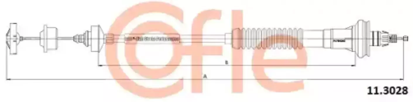 Трос сцепления COFLE 92.11.3028