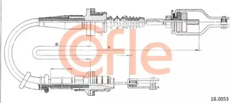 Трос сцепления COFLE 92.18.0053