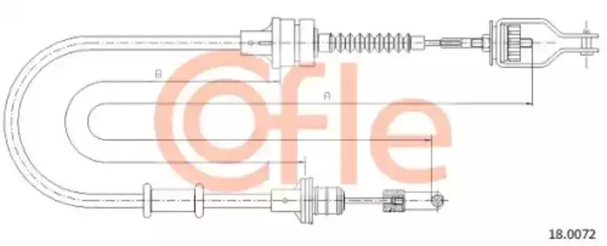Трос сцепления COFLE 92.18.0072