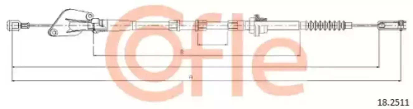 Трос сцепления COFLE 92.18.2511