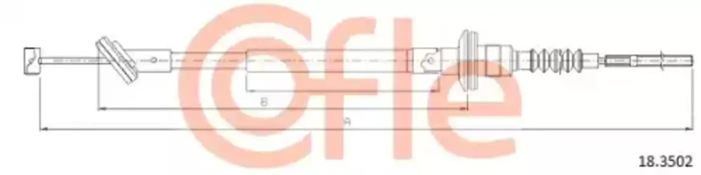 Трос сцепления COFLE 92.18.3502