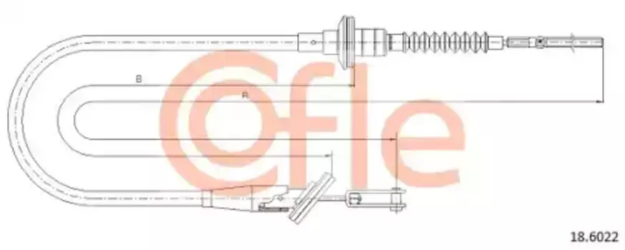 Трос сцепления COFLE 92.18.6022