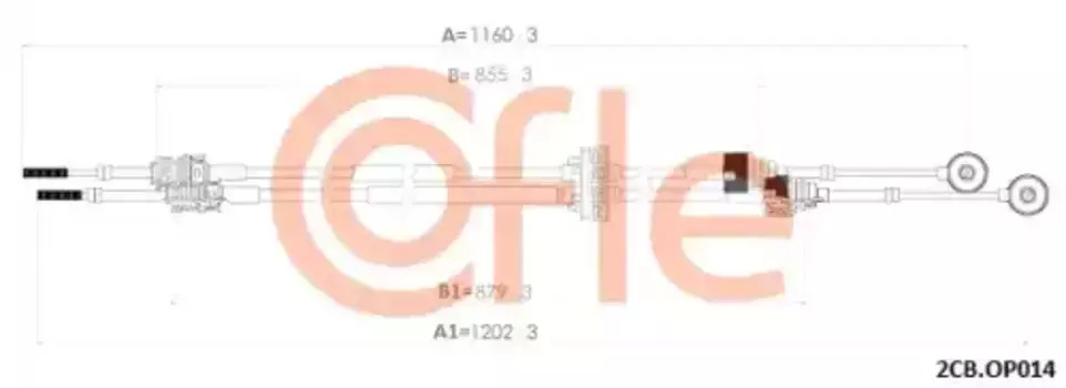 Трос сцепления COFLE 92.2CB.OP014