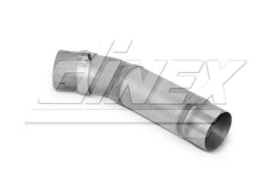 труба глушителя! нерж. Premium передняя труба с гофрой D=110 L=360\ MB,MAN,KAMAZ 5490 54180 DINEX