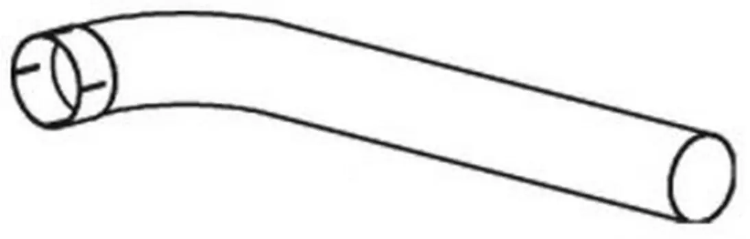 труба глушителя! передняя Euro 5\ MAN TGS 48225 DINEX