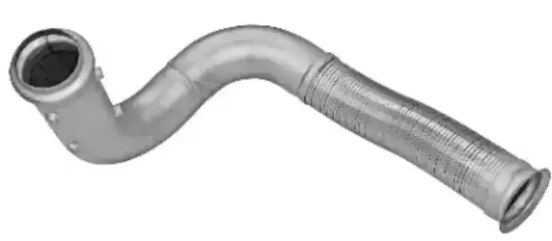 труба глушителя! приемная 2-изг. с гофрой\RVI Euro III DCi 6A/11б 320-420 33767 SOYLU