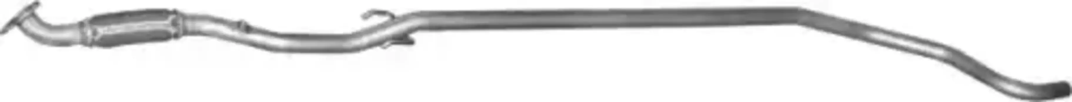 труба глушителя средняя!\ Opel Corsa D 1.2i 16V 06> 17.345AL POLMOSTROW