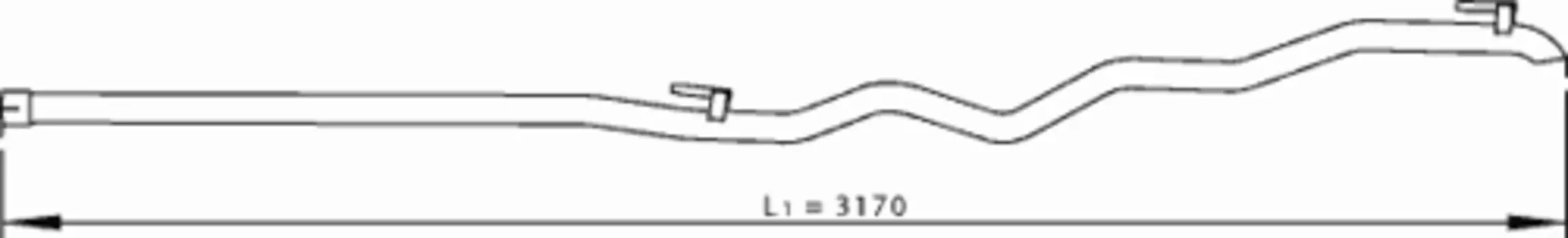 труба глушителя! задняя \MB