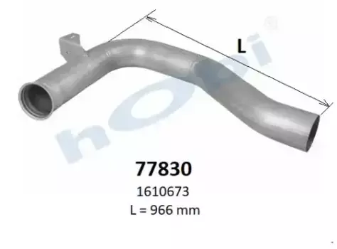 ТРУБА ГЛУШИТЕЛЯ ПРИЕМНАЯ DAF XF95/CF85 77830 HOBI