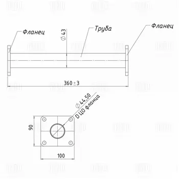 труба соед. вместо кат-ра!\ Daewoo Nexia 95> ECP 0502 TRIALLI