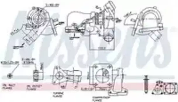 турбокомпрессор!\ Ford Transit 2.4TDCI 06> 93251 NISSENS