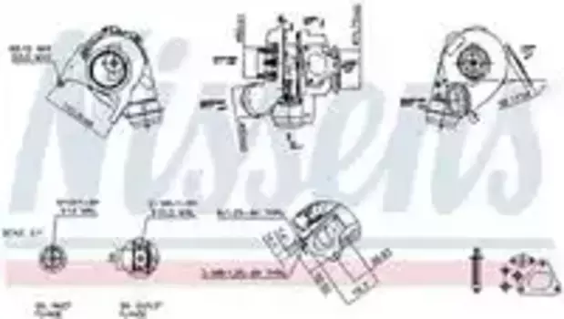 турбокомпрессор!\ MB Sprinter 00> 93051 NISSENS