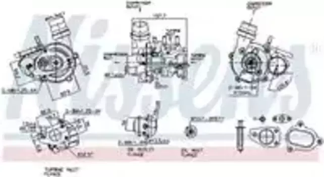 турбокомпрессор!\ Renault Logan/Megane II/Scenic 1.5dCi 04> 93275 NISSENS